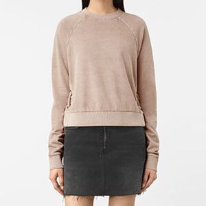 All SAINTS Women's Leti Cropped Sweatshirt Light Brown